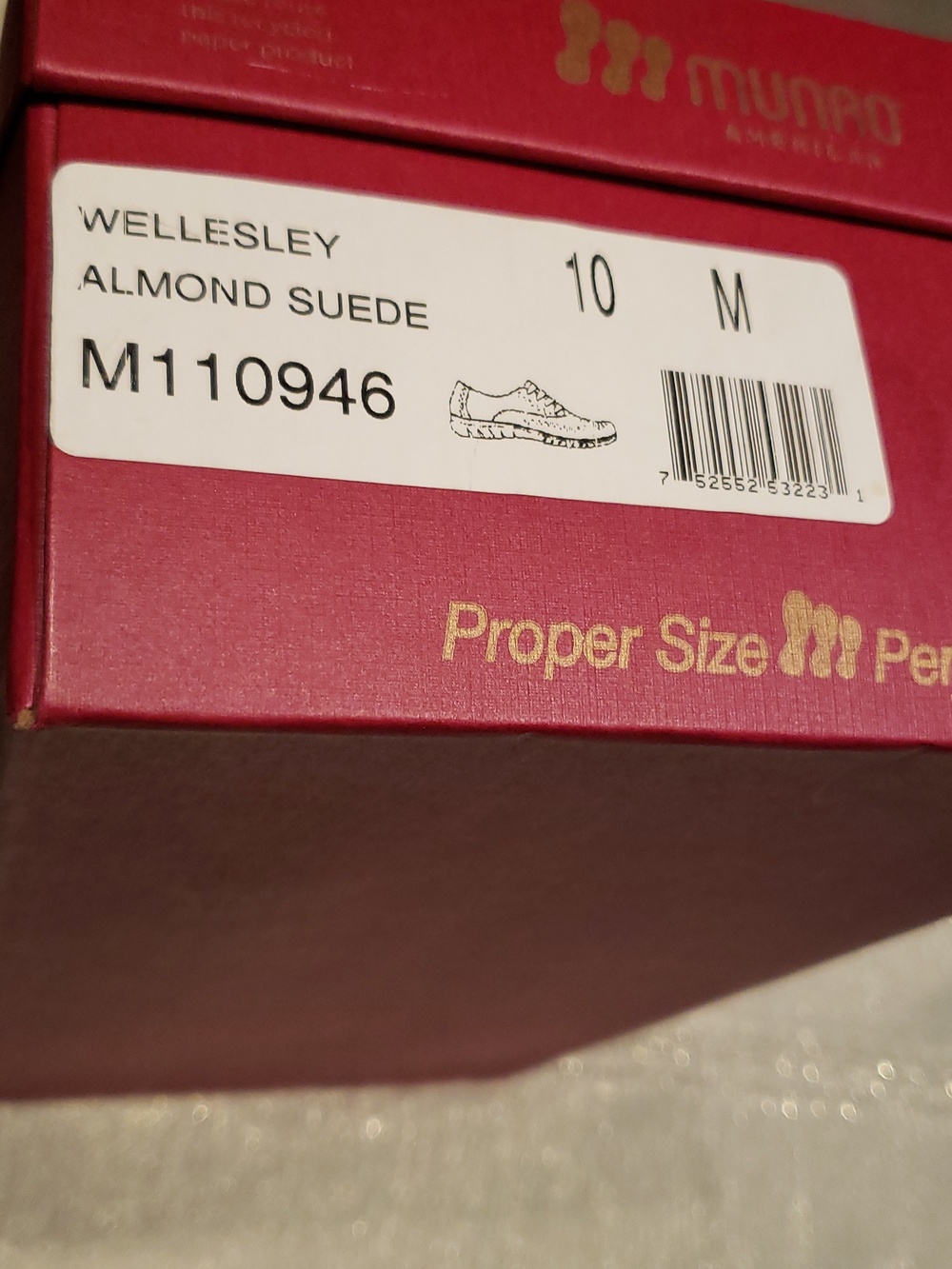 Munro NEW Shoes Perf Suede Leather Oxford Sneakers NIB Comfort Wedge Women's 10 - Picture 4 of 15